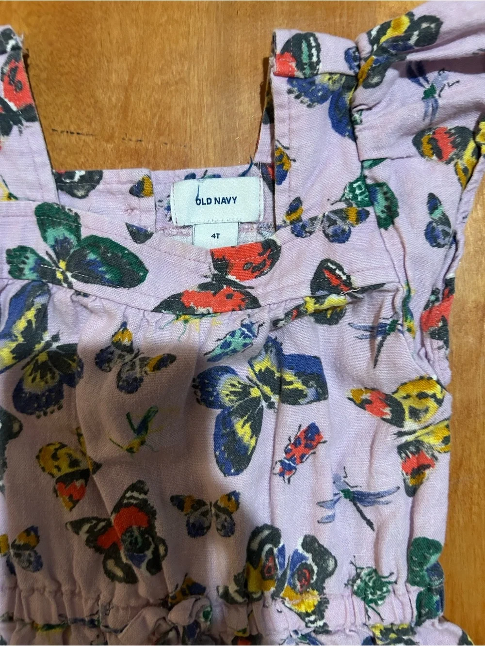 Old Navy Pink Butterfly Print Romper